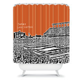 Bird Ave Texas Longhorns Shower Curtain