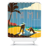 Anderson Design Group Miami Shower Curtain