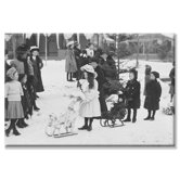 Midwinter Carnival, Children's Parade, Doll Sleds Canvas Wall Art