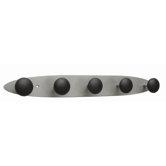 Alba Five Peg Wall Coat Rack