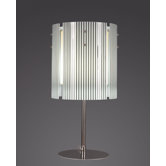Elegance 3 Light Crystal Table Lamp in Chrome