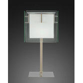 Elegance 3 Light Crystal Table Lamp in Chrome