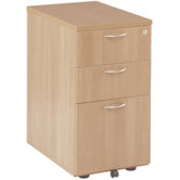 3 Drawer Desk High Pedestal