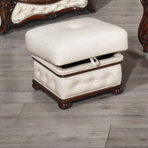 Christina Leather Footstool
