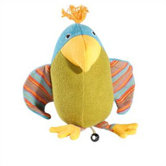 Lana Parrot Organic Stuffed Animal with Music Box