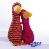 Lana Goose Organic Stuffed Animal in Tomato Red