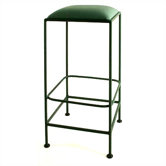 30" Square Backless Metal Bar Stool