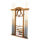 Deluxe Wall Pool Cue Rack
