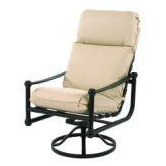 Heritage Swivel Tilt Dining Arm Chair with Cushion