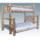 Montana Twin over Full Bunk Bed with Built-In Ladder