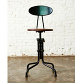 V19R Dining Stool with Backrest