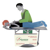 Desk Accessory Chiropractor Male Business Card Holder