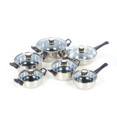 Gourmet Chef Aluminum 12-Piece Cookware Set