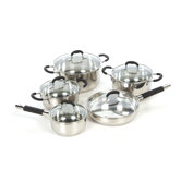 Gourmet Chef Stainless Steel 15-Piece Cookware Set