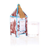 Classic Toile Japanese Quince Pagoda Candle