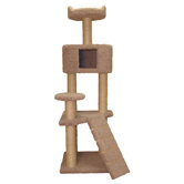 64" Cat Tree with Condo and Sky Lookout