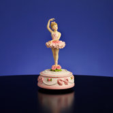 Ballerina and Bows Rotating Figurine