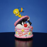 Sylvester and Tweety Happy Birthday Figurine
