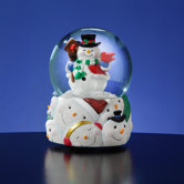 Snowman Face Snow Globe