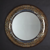 Mosaic Round Wall Mirror