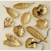 Gold Rush Large Foliage Dishes (Set of 10)