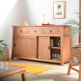 Sideboard "Fudji" mit 3 Schubk&auml;sten und 2 Schiebet&uuml;ren