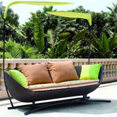 Bask Outdoor Patio Sun Bed with Cushions