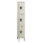 Galvanite Locker Triple Tier 1 Wide (Assembled)