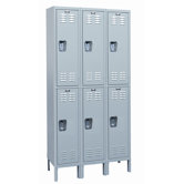 MedSafe Locker Double Tier 3 Wide (Assembled)