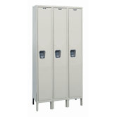 Maintenance-Free Quiet Stock Lockers - Single Tier - 3 Sections (Unassembled)