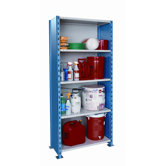 H-Post Shelving High Capacity Closed Type Starter Unit with 5 Shelves