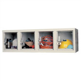 Safety-View Plus Stock Lockers Four-Wide Wall Mount (Unassembled)