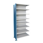 H-Post High Capacity Shelving 8 Adjustable Shelves Add-on Unit Closed Style