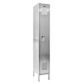 304 Stainless Steel Locker Single Tier 1 Wide (Assembled)