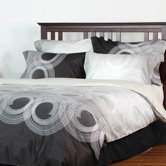 Round-About 100% cotton 3 piece queen duvet cover set