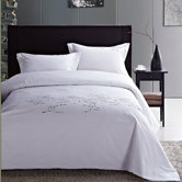 Renoir 100% cotton embroidered 3 piece queen duvet cover set