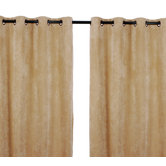 Plush room darkening window panels (set of 2)