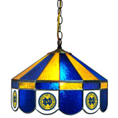 NCAA 16" Stained Glass Swag Lamp