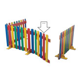 Primary Coloured Picket Gate Unit