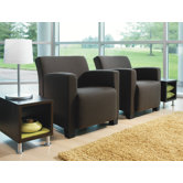 Jenny Leather Club Lounge Chair and Table Kit