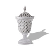 ResinStone Lattice Urn with Top