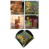 Tinker Bell and the Great Fairy Rescue Glass Print Coaster (Set of 4)