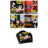 Looney Tunes (Classic Toons) Glass Print Coaster (Set of 4)