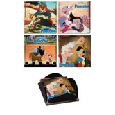 Pinocchio Glass Print (Coaster Set of 4)