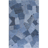 Coso Denim Patchwork Seats Rug