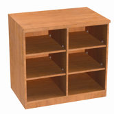Repositionable Replay Vertical Divider / Two Adjustable Shelves Cabinet