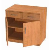 Repositionable Replay Double Drawers /  Adjustable Shelf Cabinet