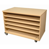 Paper Five Fixed Shelves Storage Unit