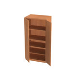 Repositionable Replay Three Adjustable Shelves Cabinet