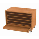 Paper Six Roll Out Shelves Storage Unit